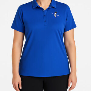 Under Armour Polo Shirt Womens Extra Large Blue‎ Collared Golf Short Sleeve